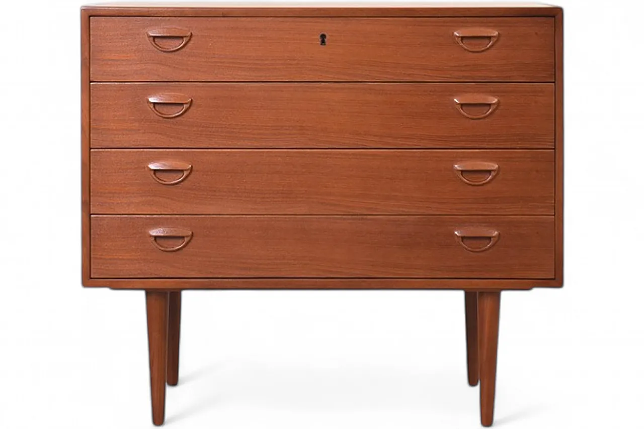 Teak Chest of Drawers by Kai Kristiansen for Feldballes Møbelfabrik 16