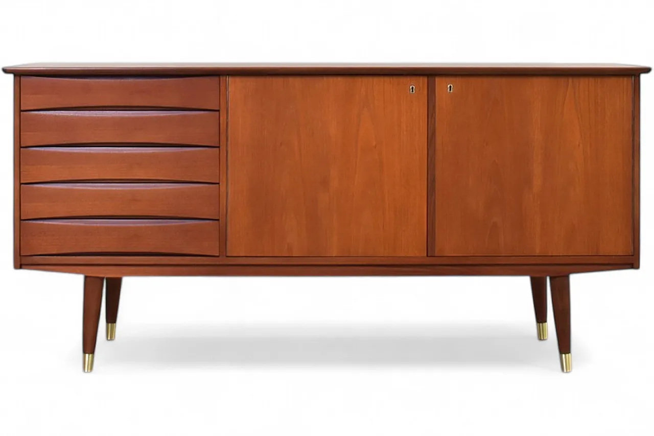 Mid-Century Teak Sideboard by Fredrik A. Kayser, Norway, 1960s. 21