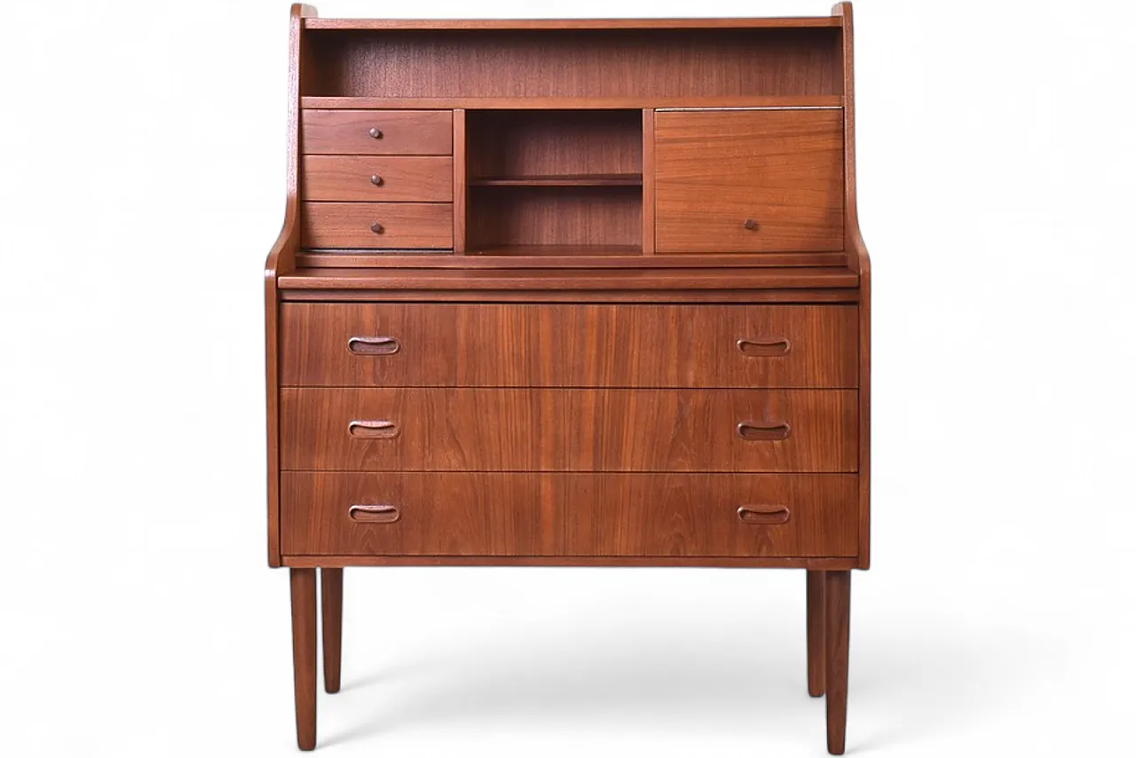 Mid-Century Danish Teak Secretary, 1960s. 18