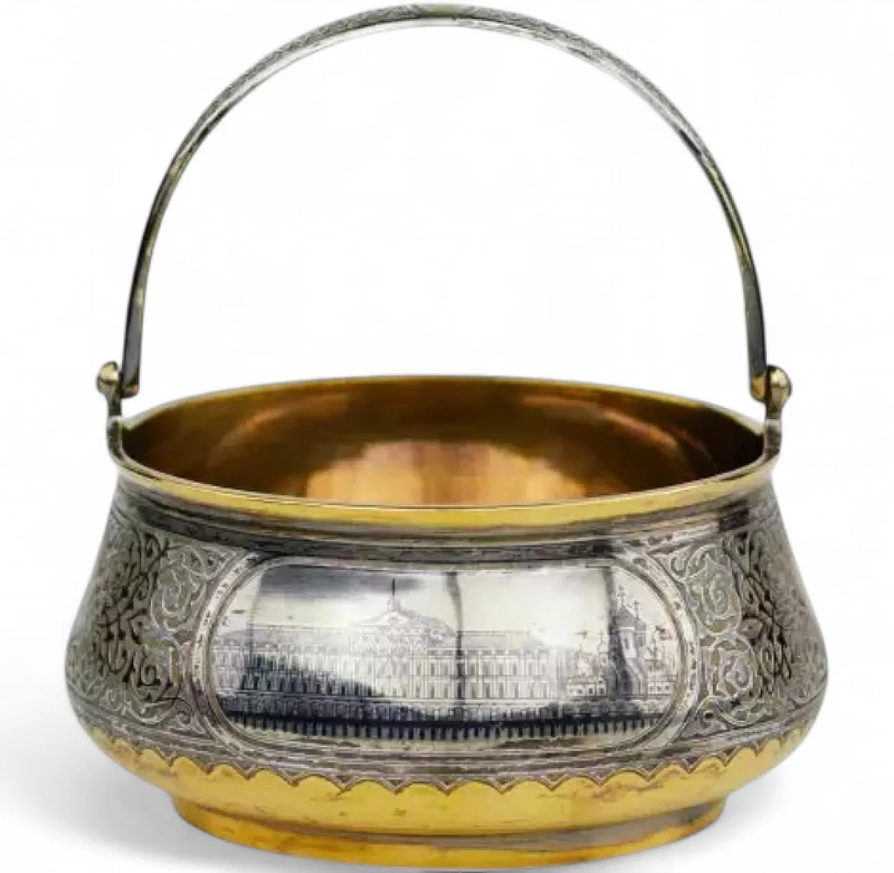 Sweetmeat basket with a hinged handle, 19th century 9