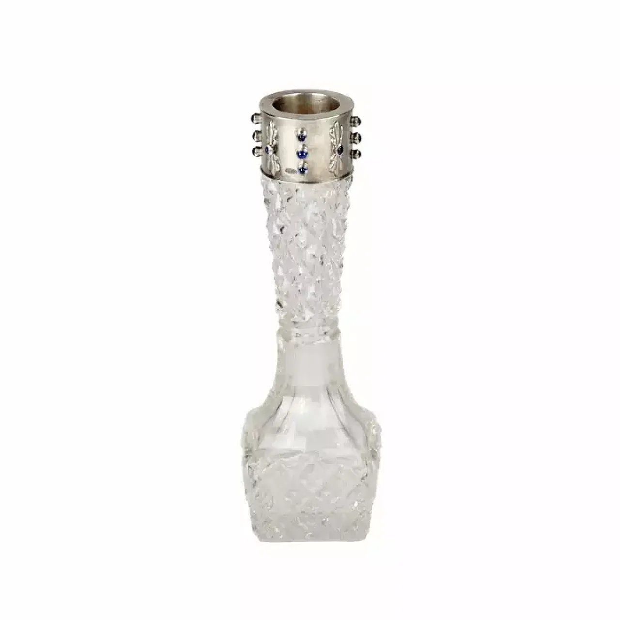 Rock crystal solifleur vase, 20th century 1