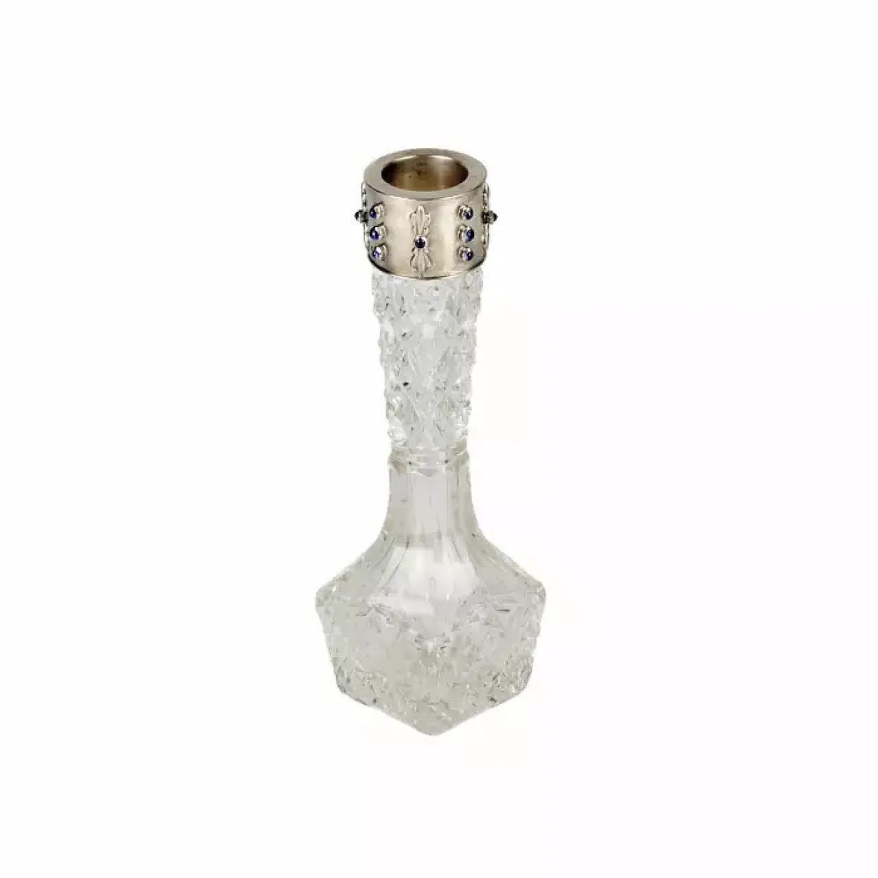 Rock crystal solifleur vase, 20th century 5