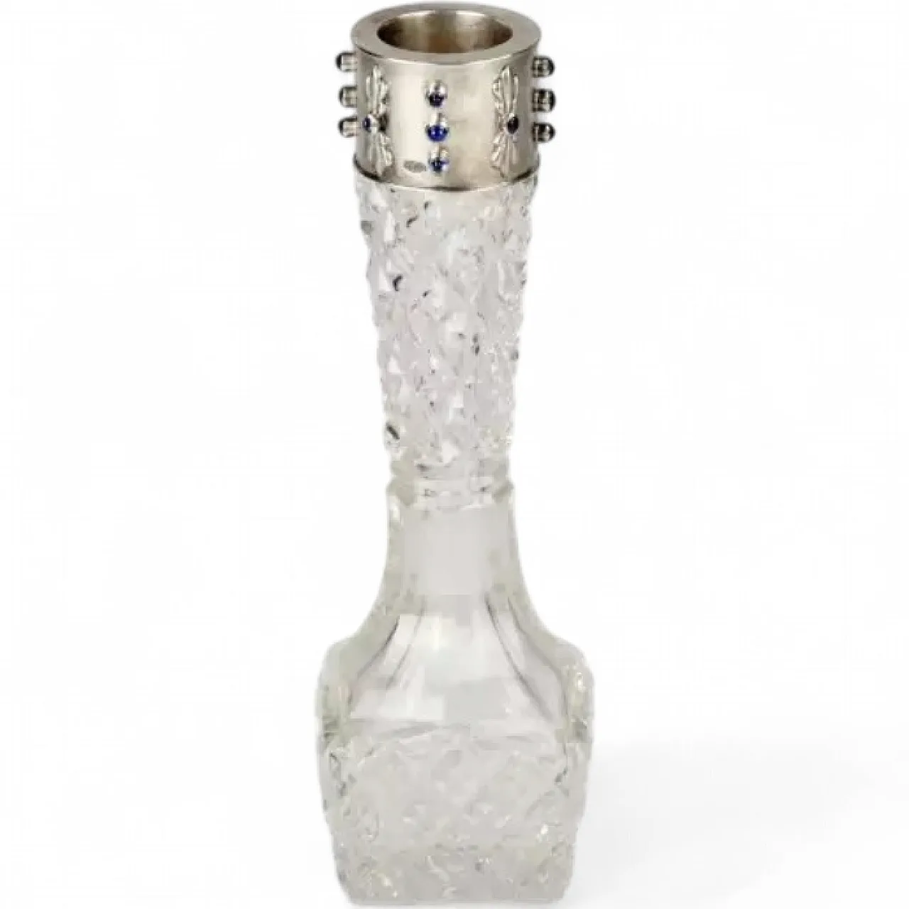 Rock crystal solifleur vase, 20th century 6