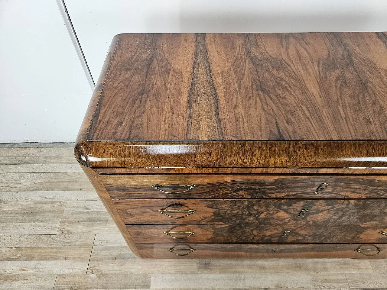 Comò Art Decò anni '40 in noce 4