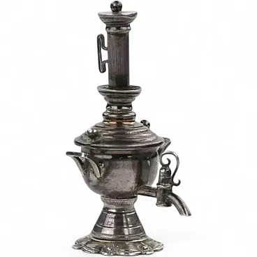 Miniature silver samovar, early 20th century