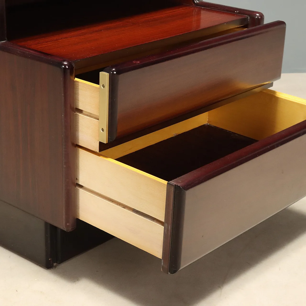 Pair of nightstands in wood, 1970s 7