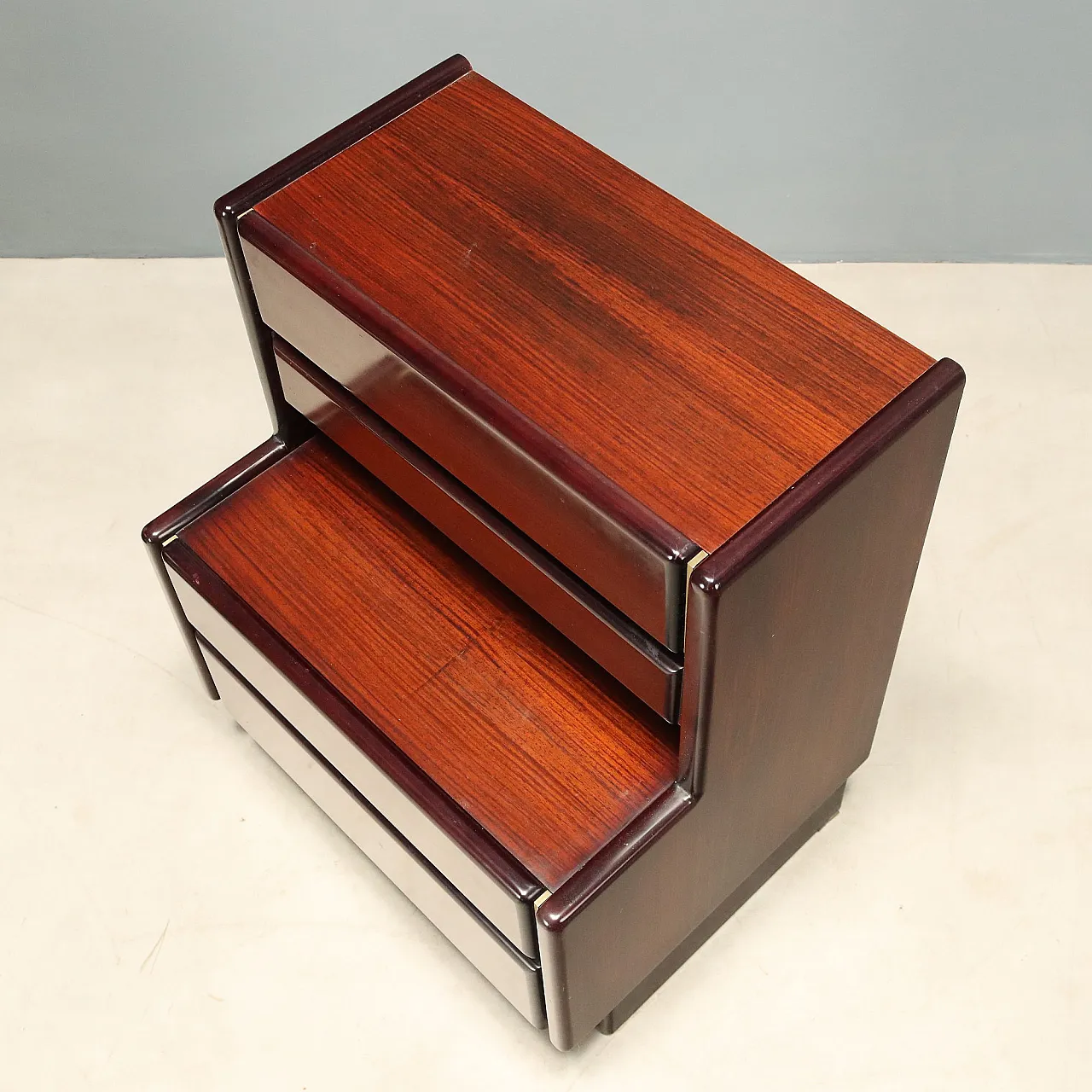 Pair of nightstands in wood, 1970s 10