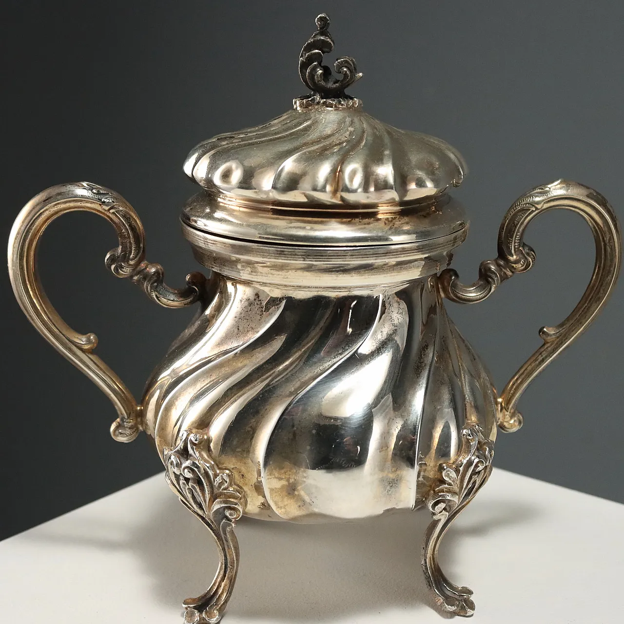 Enrico Goretta Alessandria silver coffee service, 20th century 6