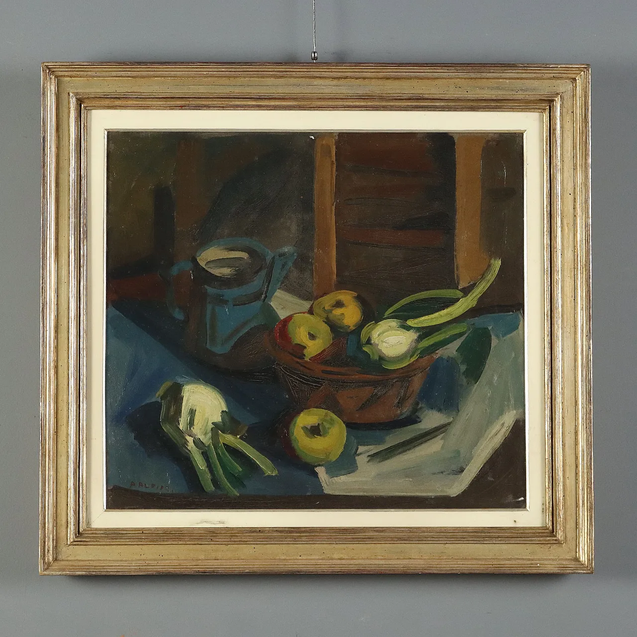 Painting by Attilio Alfieri, oil on canvas, 20th century 1