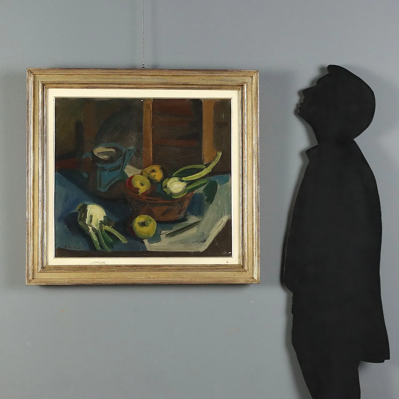 Painting by Attilio Alfieri, oil on canvas, 20th century 2