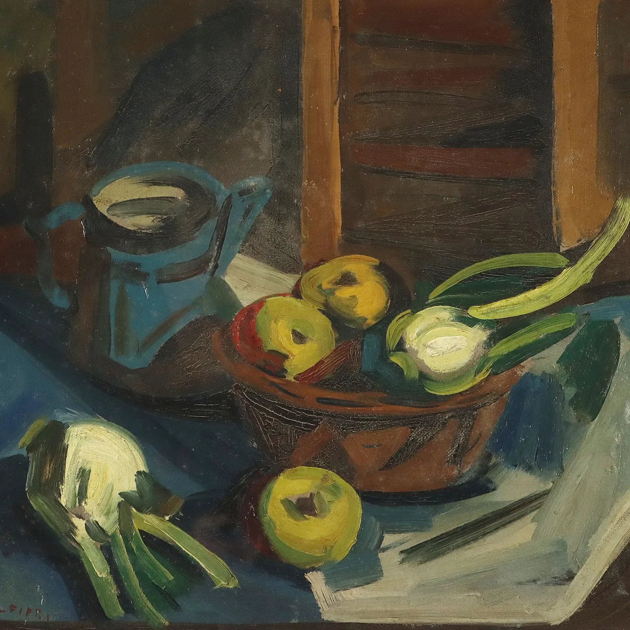 Painting by Attilio Alfieri, oil on canvas, 20th century 3