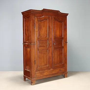 Two-piece cherry wardrobe, 19th century