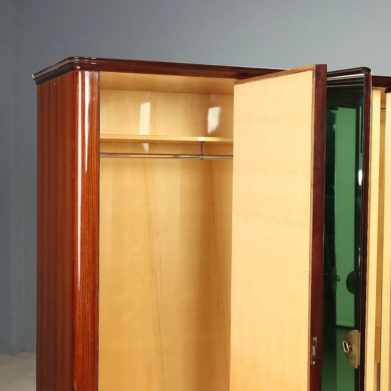 Spacious Italian-made wardrobe, 1950s 4