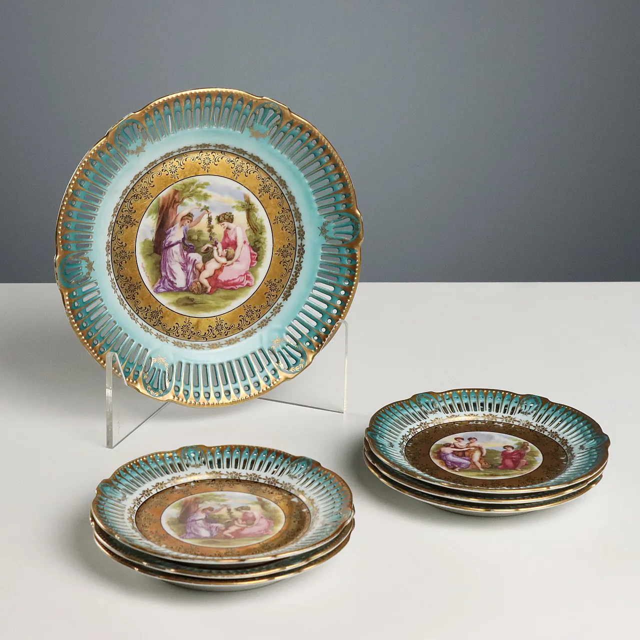 Schwarzenhammer porcelain dessert service, 20th century 1