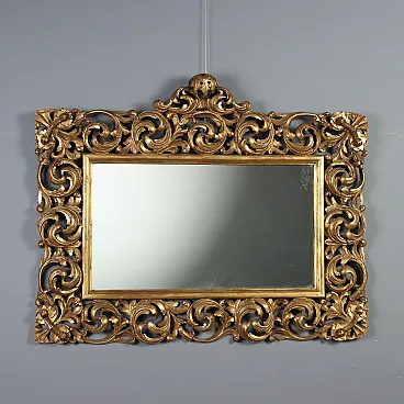 Baroque style mirror in gilded wood, early 20th century