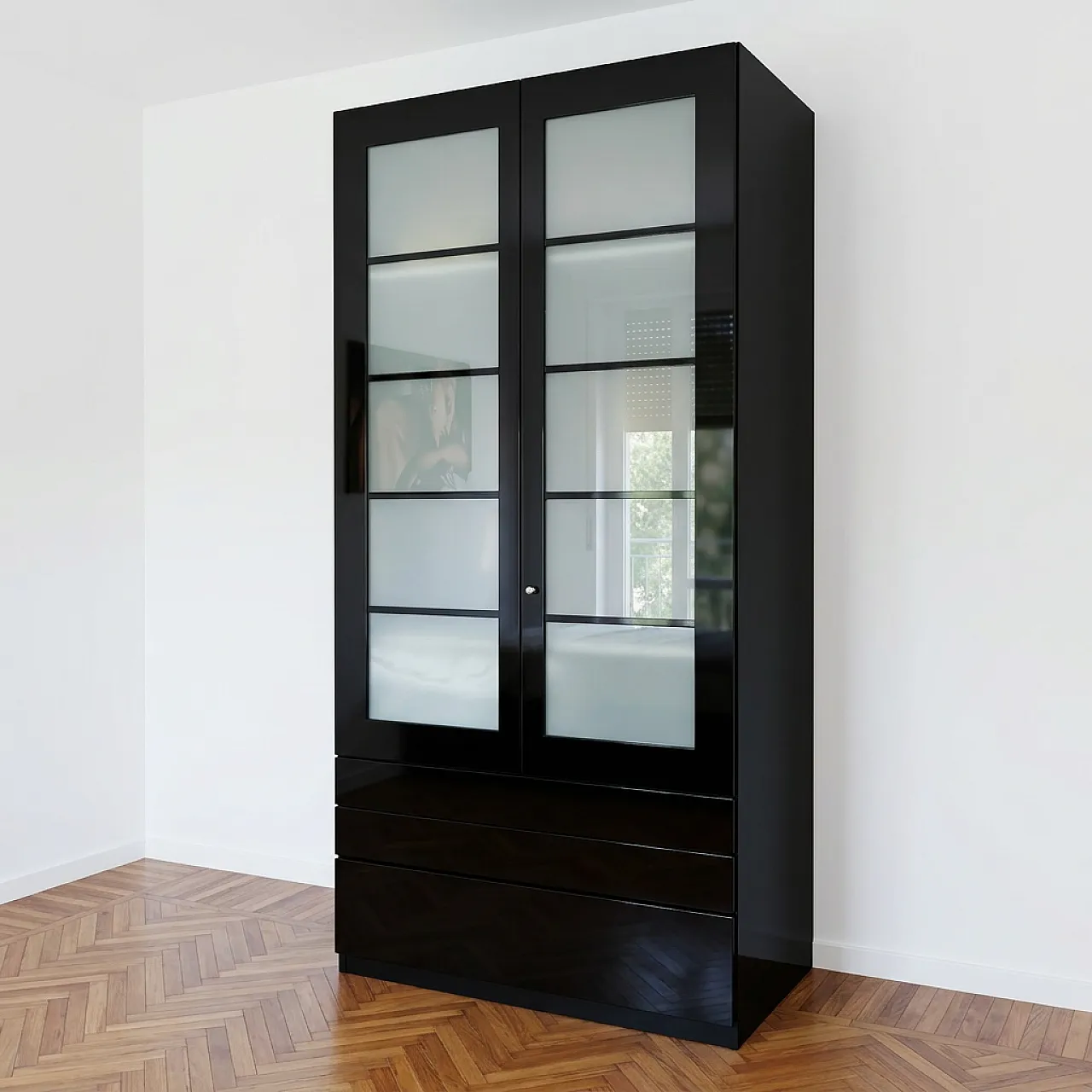 2-door wardrobe designed by Molteni 4