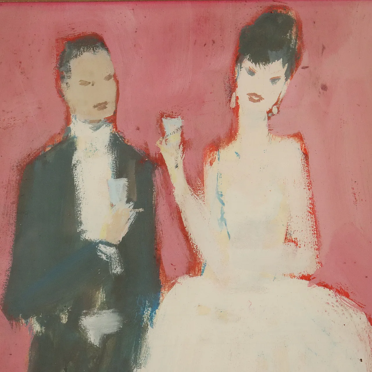 Dipinto di Leonardo Stroppa, olio su cartone, '900 4