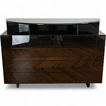 Black Chest of drawers by Afra e Tobia Scarpa for Molteni, 1980s