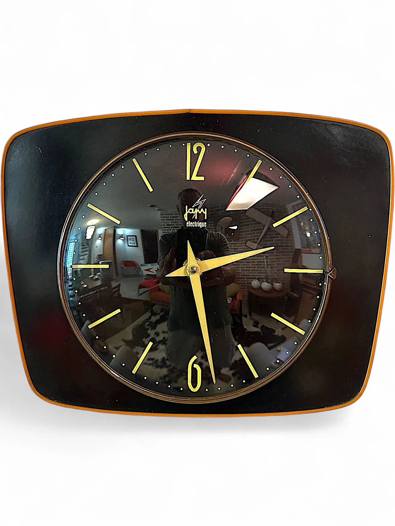 JAZ Électrique wall clock from the 1960s, Made in France 6