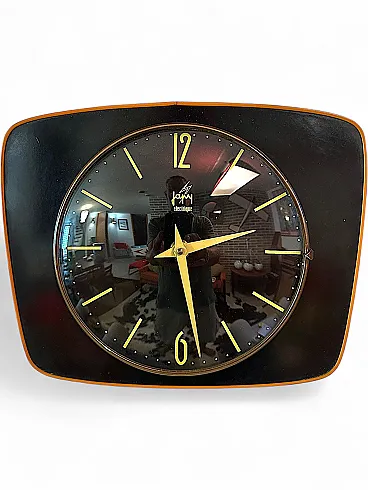 JAZ Électrique wall clock from the 1960s, Made in France