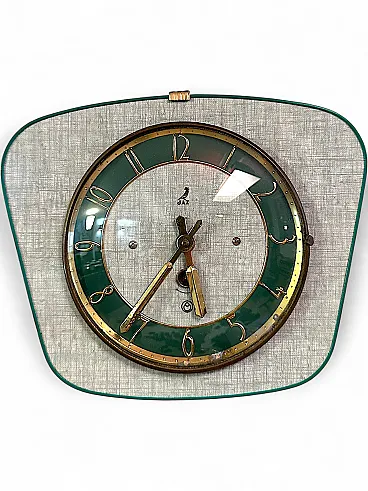 Formica wall clock by Jaz, 1960s