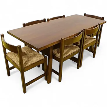 Table in wood by Giovanni Michelucci for Poltronova, 2000s