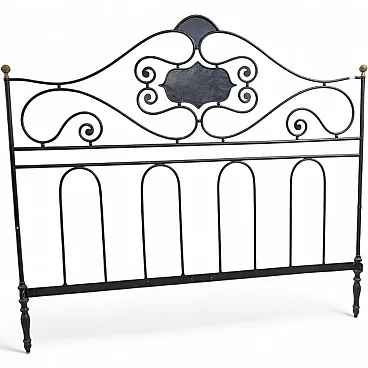 Wrought iron bed, early 20th century