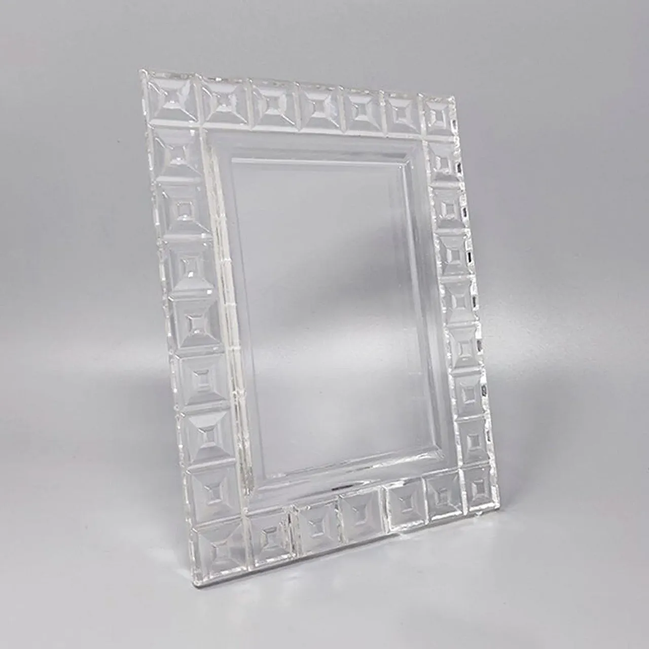 Mid-Century Modern Rosenthal heavy crystal picture frame, 1960s 1