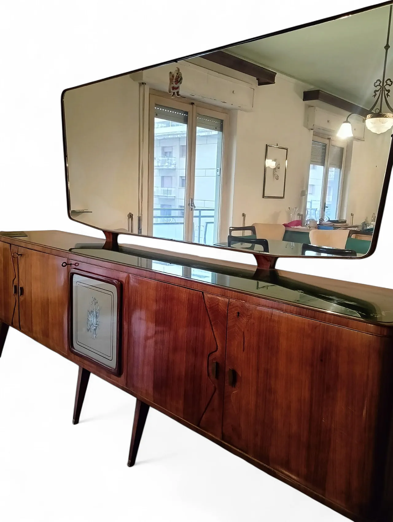 Credenza con specchio di Vittorio Dassi, anni '50 5