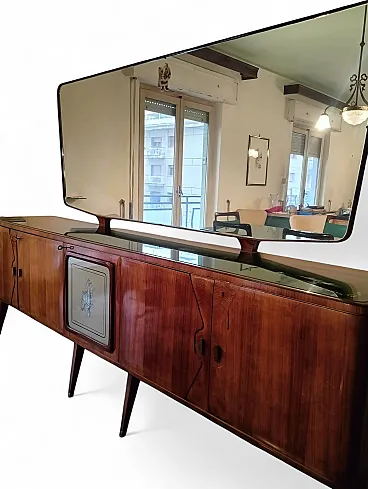 Credenza con specchio di Vittorio Dassi, anni '50
