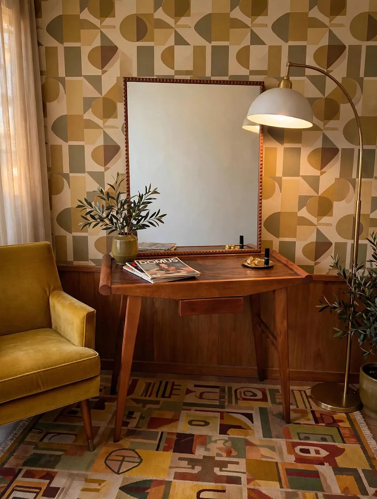 Console with mirror, 1930s 3