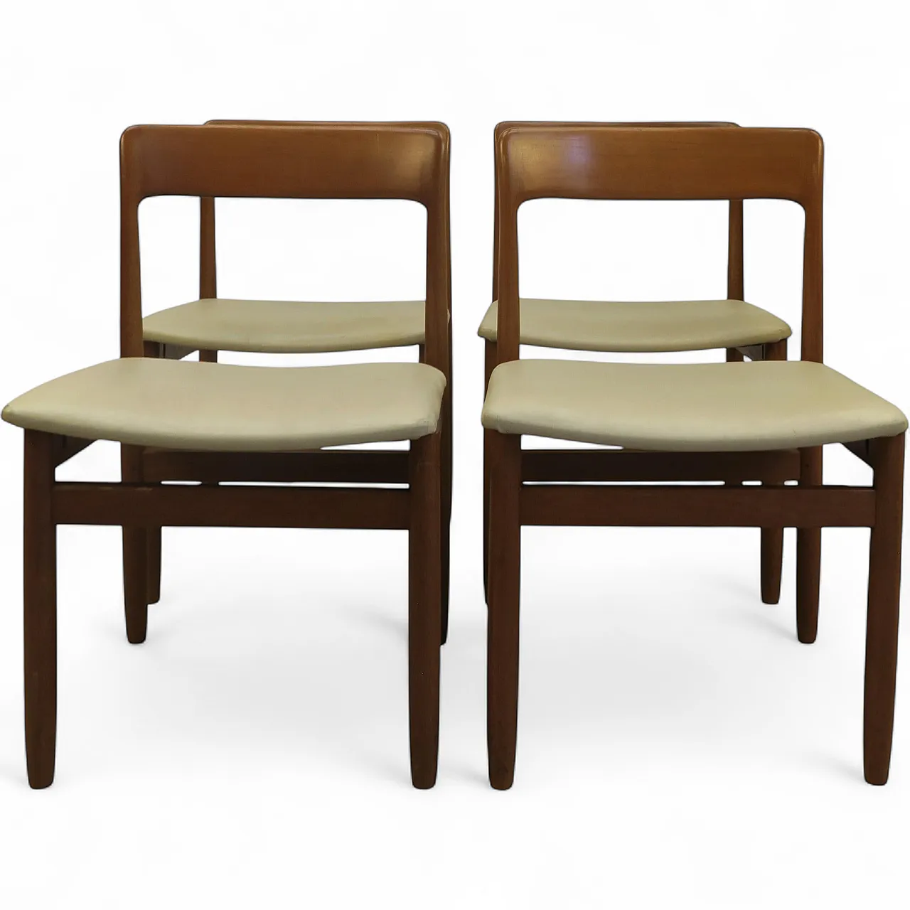 8  teak chairs, 1960s 11