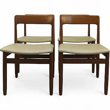 8  teak chairs, 1960s