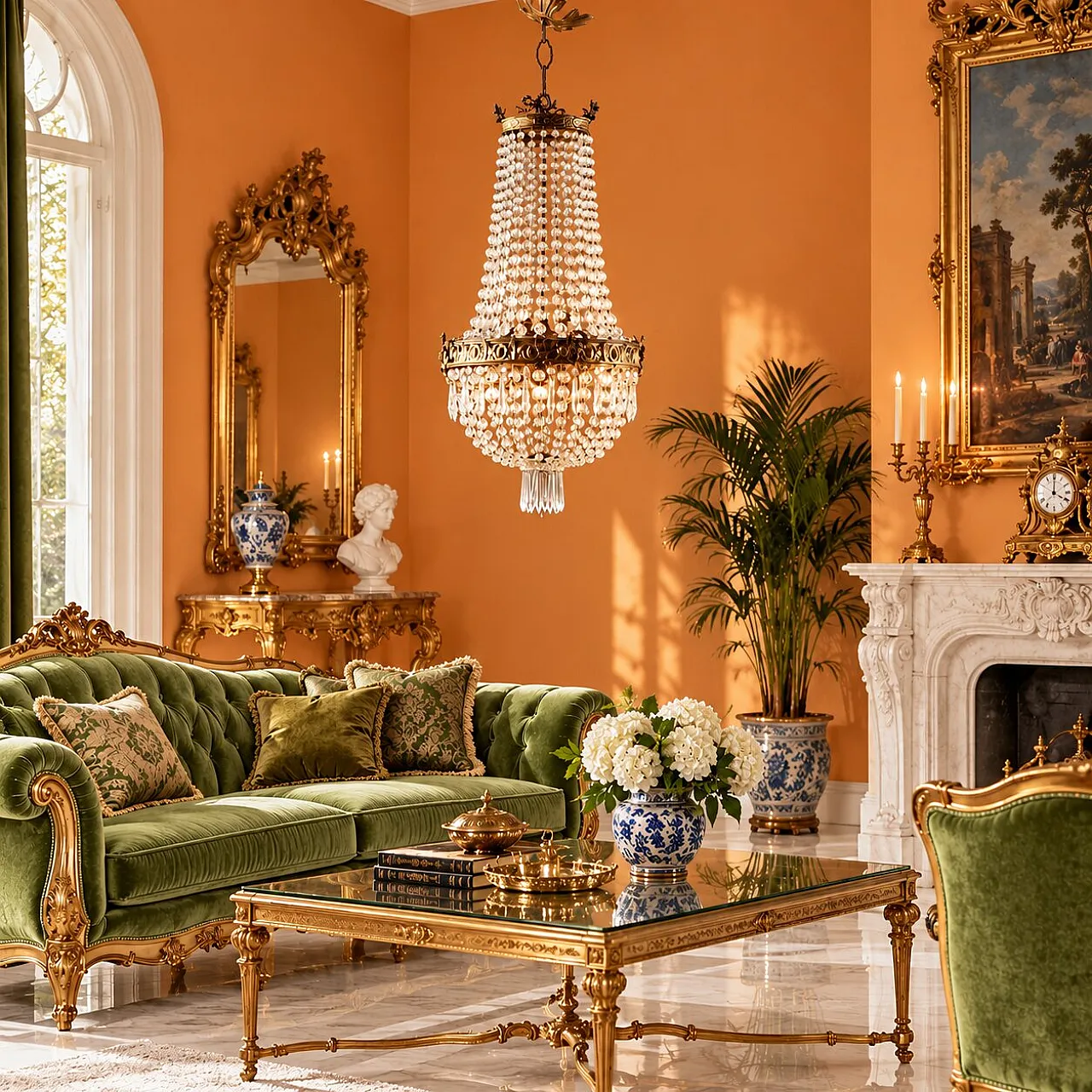 Gold metal hot air balloon chandelier, early 20th century 2