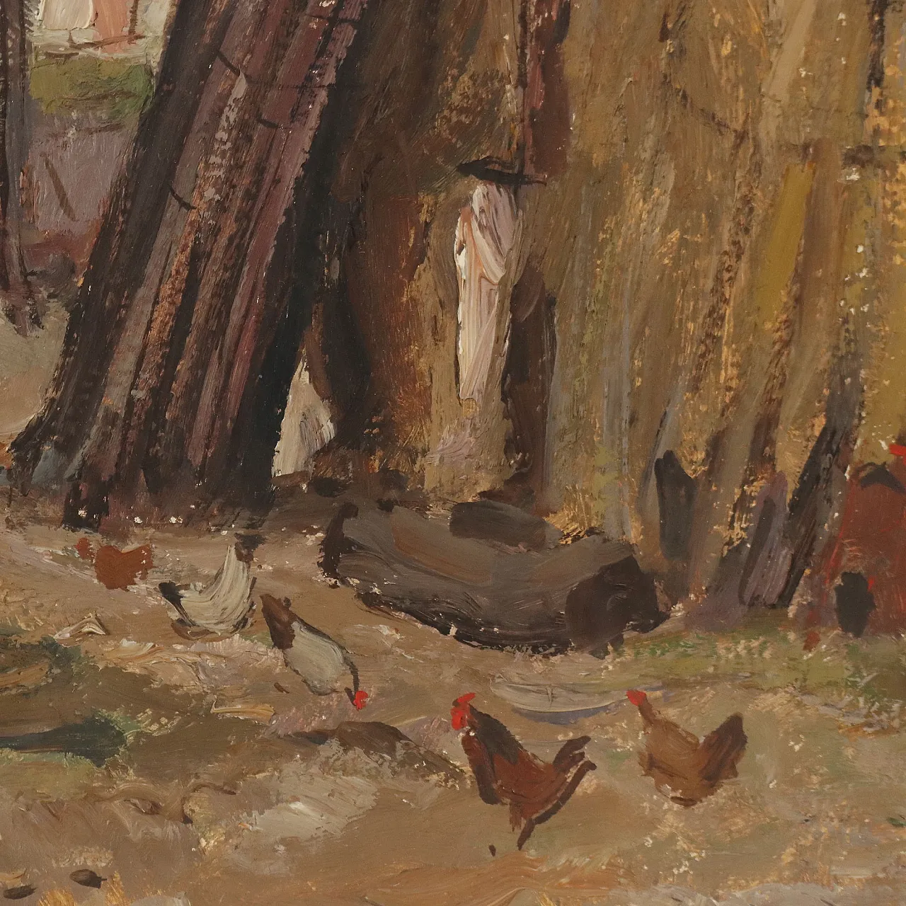 Painting by Emilio Kalchschmidt, oil on canvas, 20th century 4