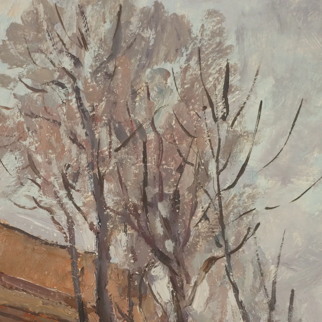 Painting by Emilio Kalchschmidt, oil on canvas, 20th century 6