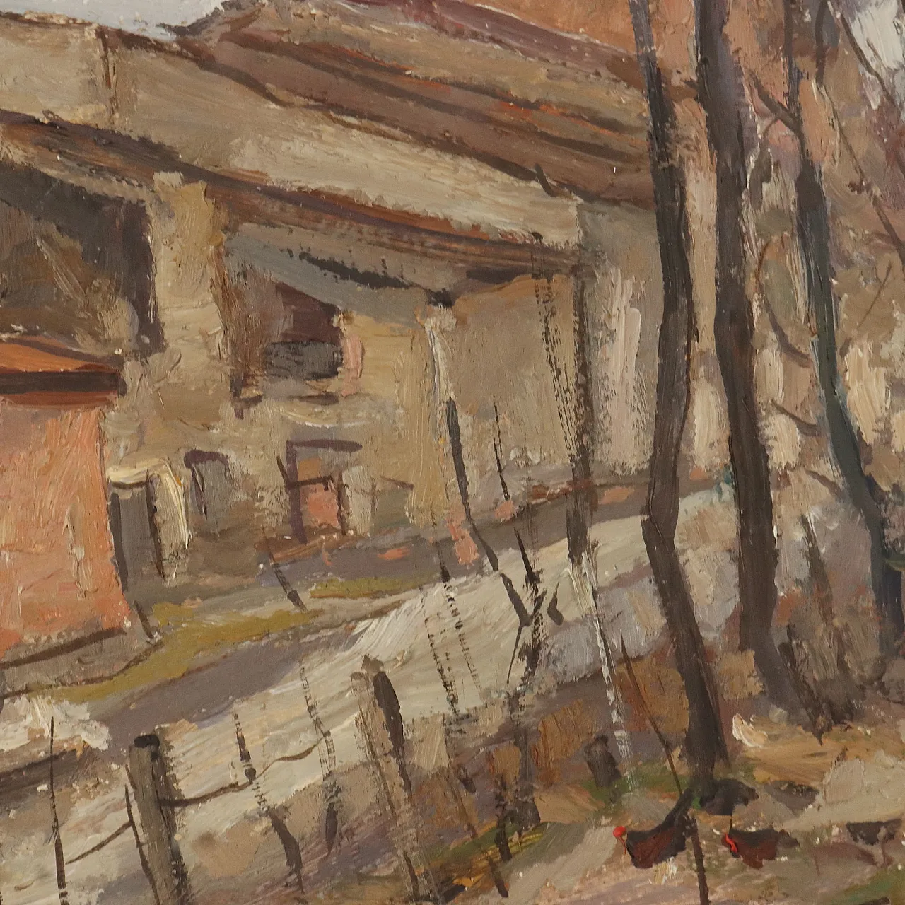 Painting by Emilio Kalchschmidt, oil on canvas, 20th century 7