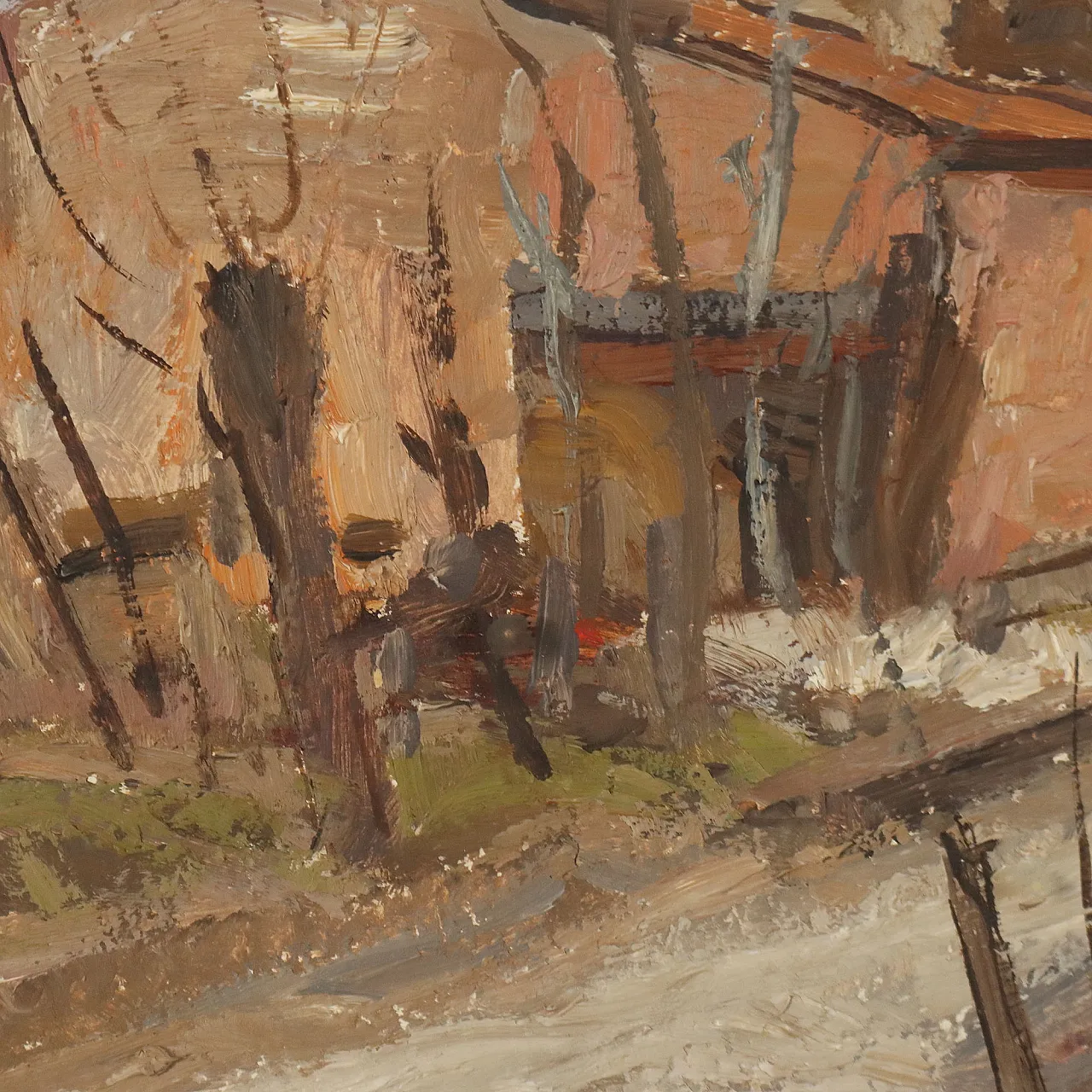Painting by Emilio Kalchschmidt, oil on canvas, 20th century 8