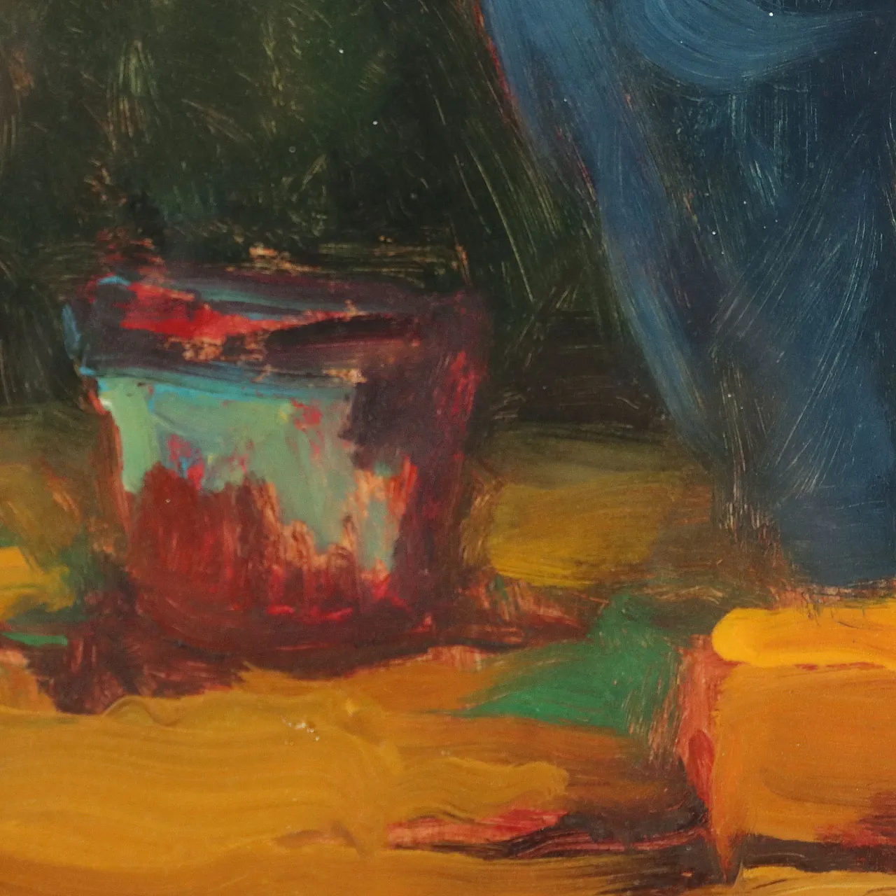 Painting by Renato Natali, oil on hardboard, 20th century 7