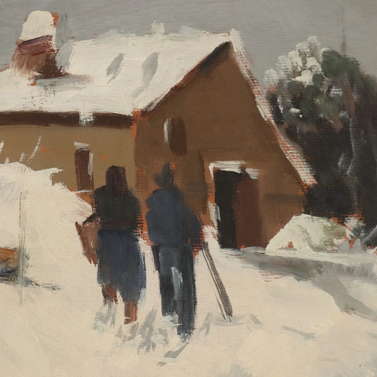Painting by Willy Clemente, oil on canvas, 20th century 5