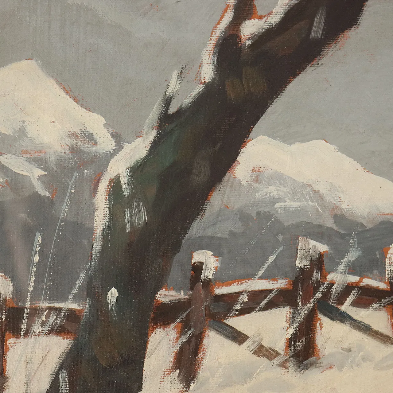 Painting by Willy Clemente, oil on canvas, 20th century 6