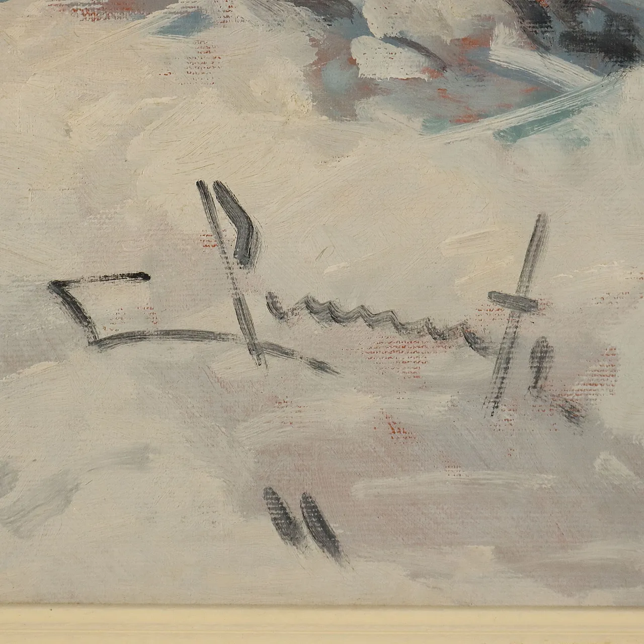 Painting by Willy Clemente, oil on canvas, 20th century 7