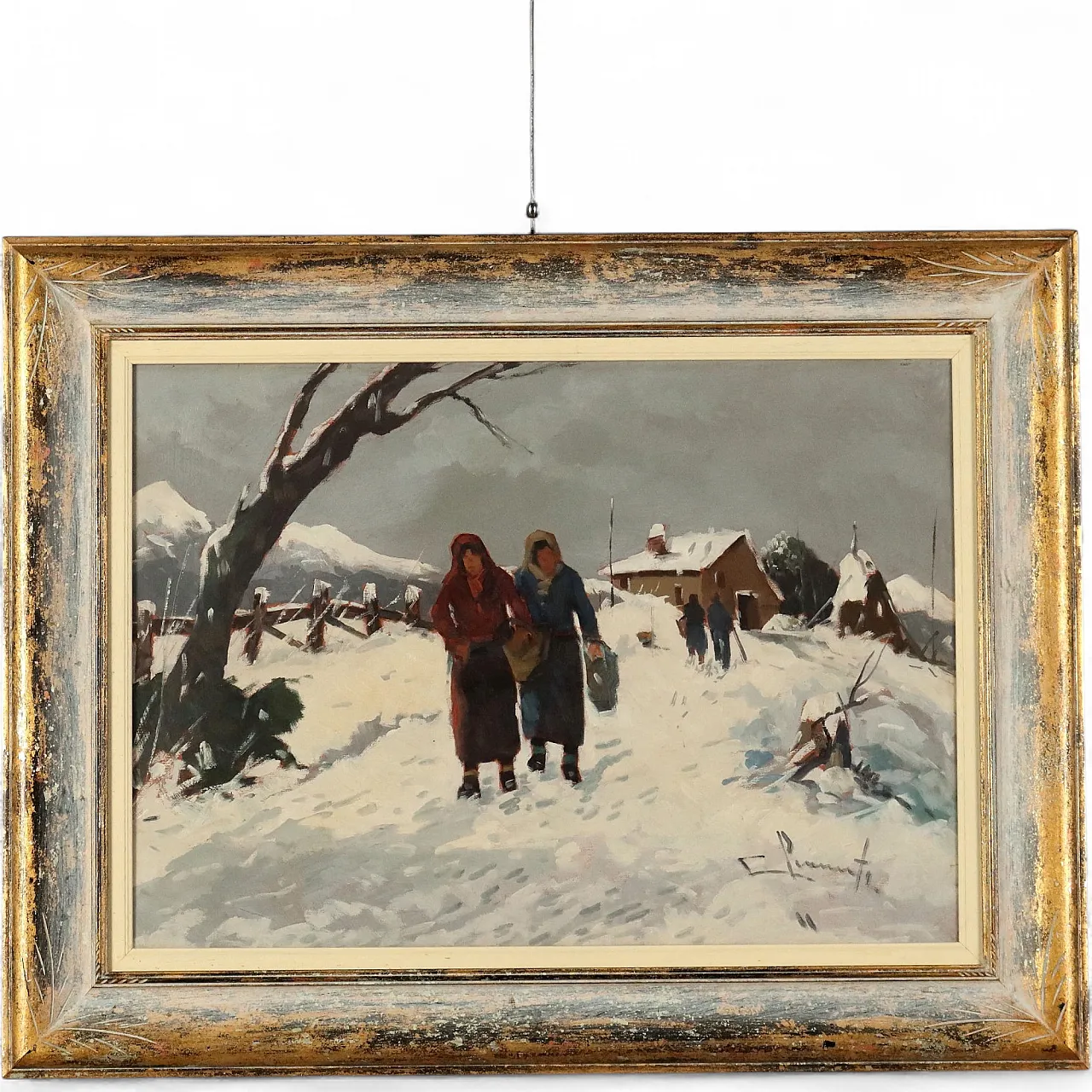 Painting by Willy Clemente, oil on canvas, 20th century 11