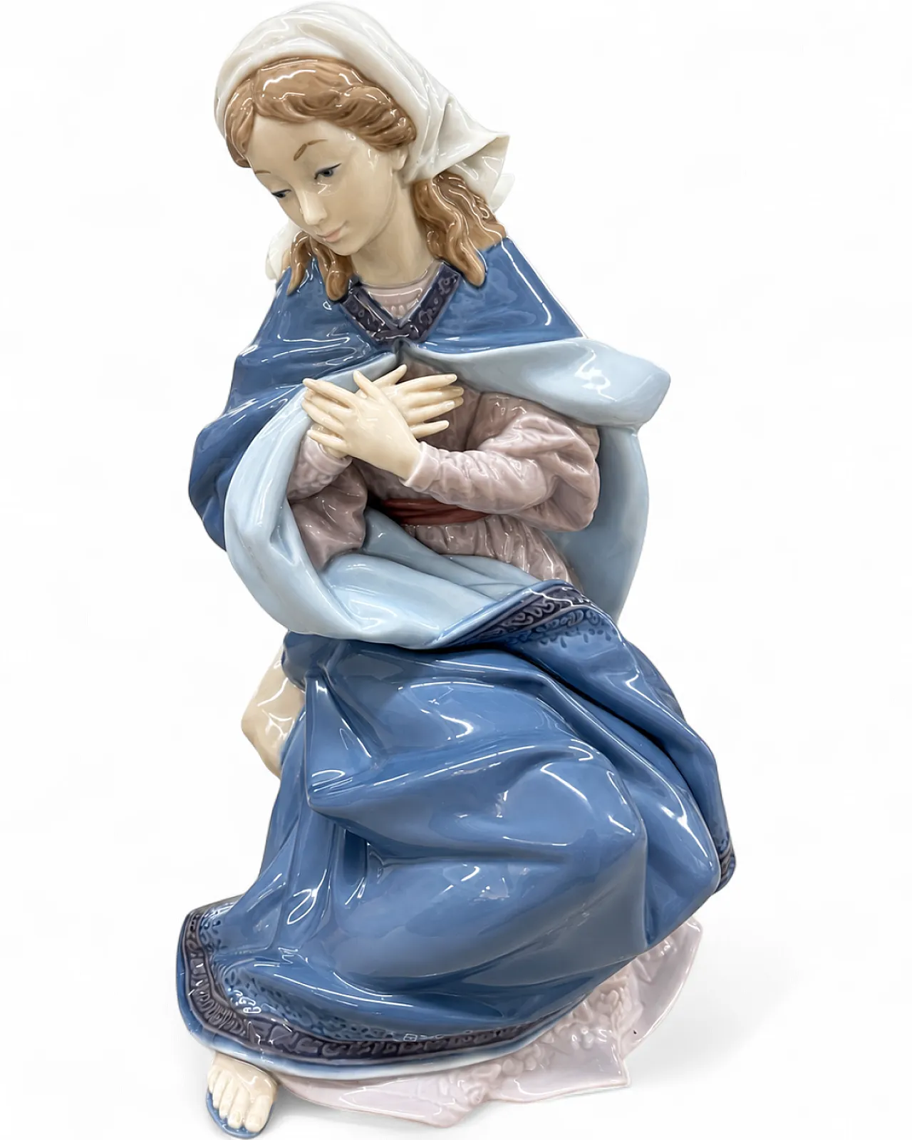 Madonna in Prayer, porcelain sculpture, 1970s 6