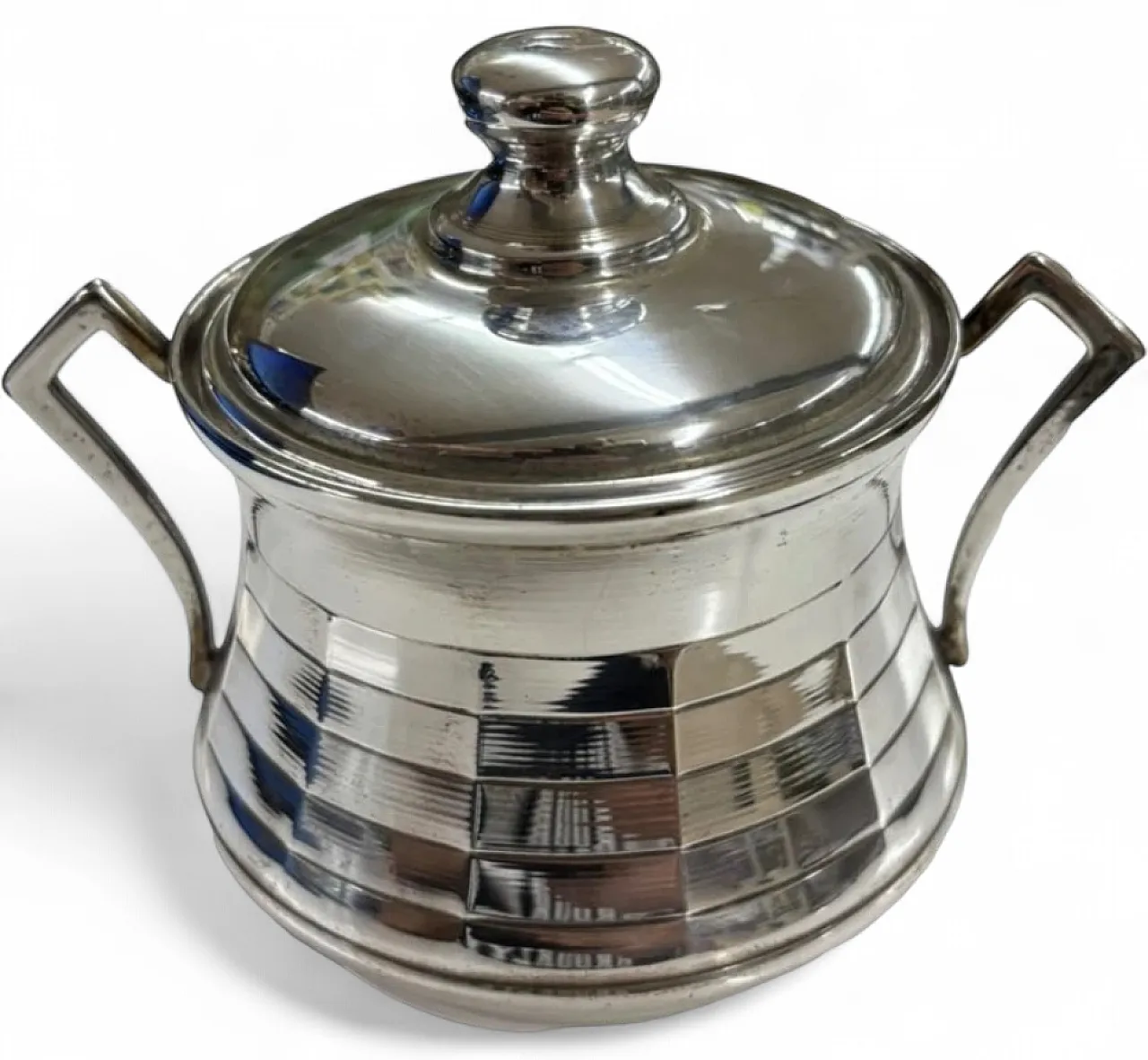 Sugar bowl in 800 silver, 1980s 6