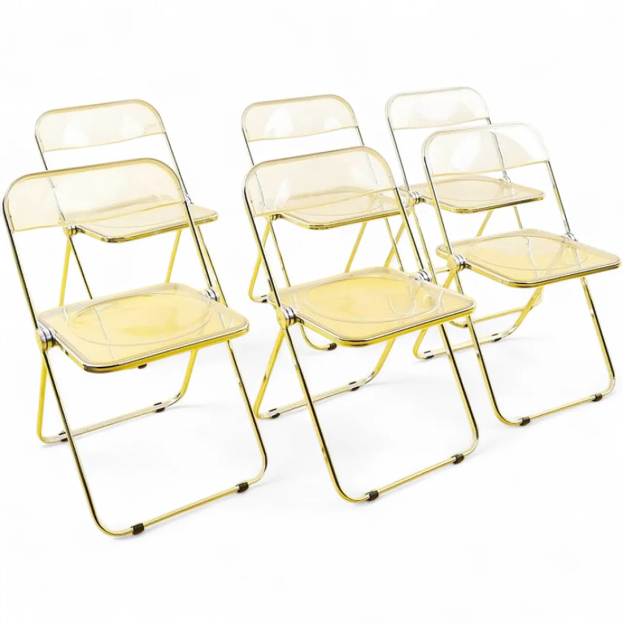 6 Plia chairs by Anonima Castelli, 1970s 8