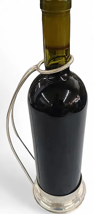 Bottle holder in silver, 1980s