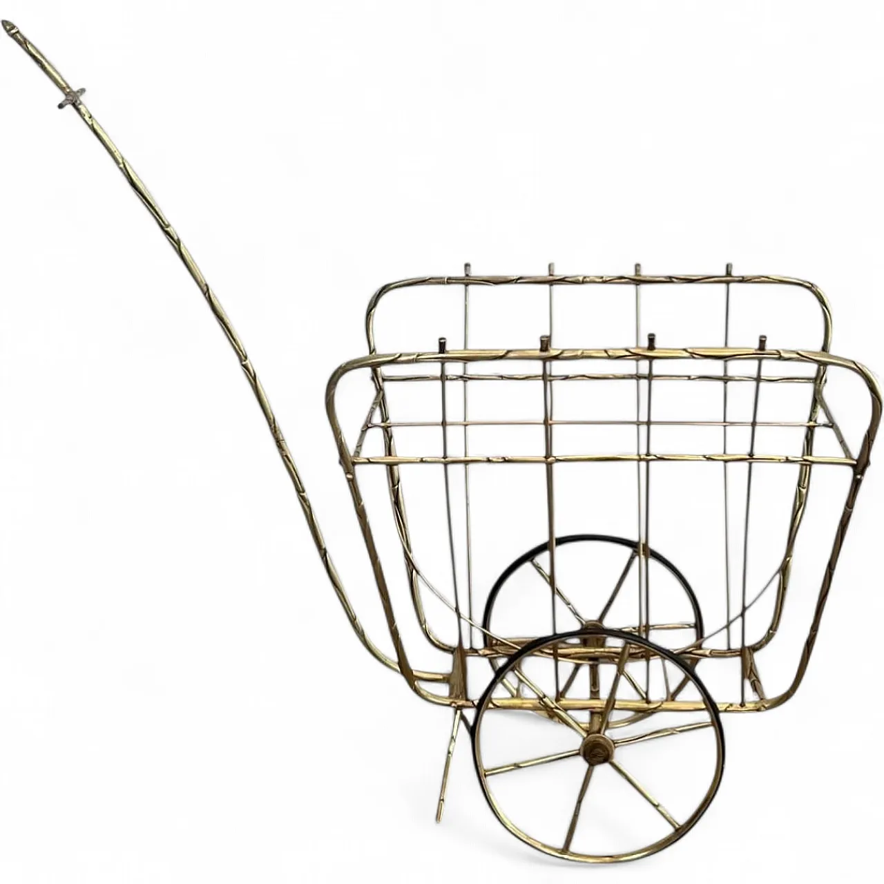 Faux-bamboo magazine rack, 1940s 12